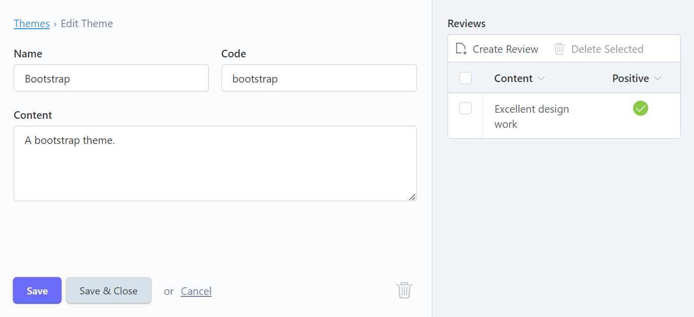Sidebar Form Design