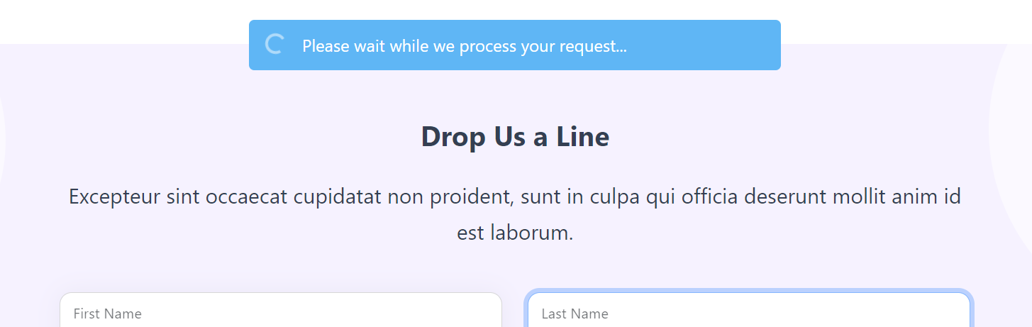 Loading Flash Message